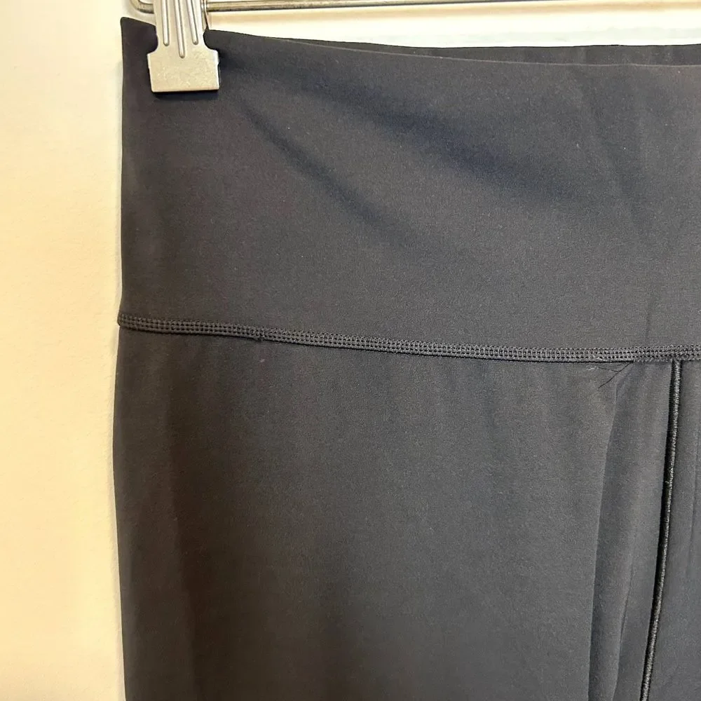 Adidas Womens Athletic Leggings Size Large Black Solid Casual Lounge Stretchy - Picture 8 of 14